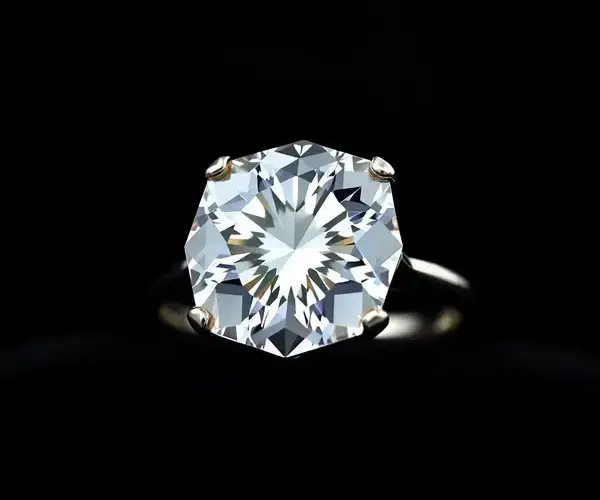 Custom diamond engagement ring