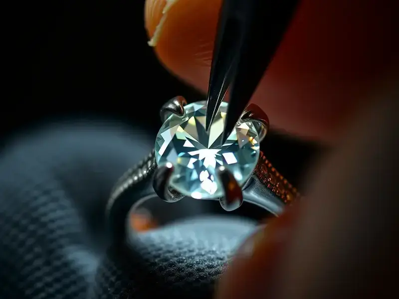 Professional gemstone setting work