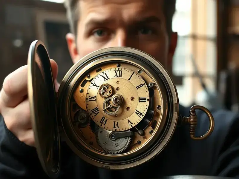 Vintage watch movement mechanism